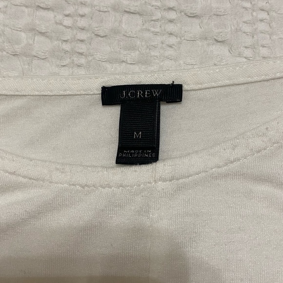 White Front-Tie J-Crew Blouse - Picture 5 of 5